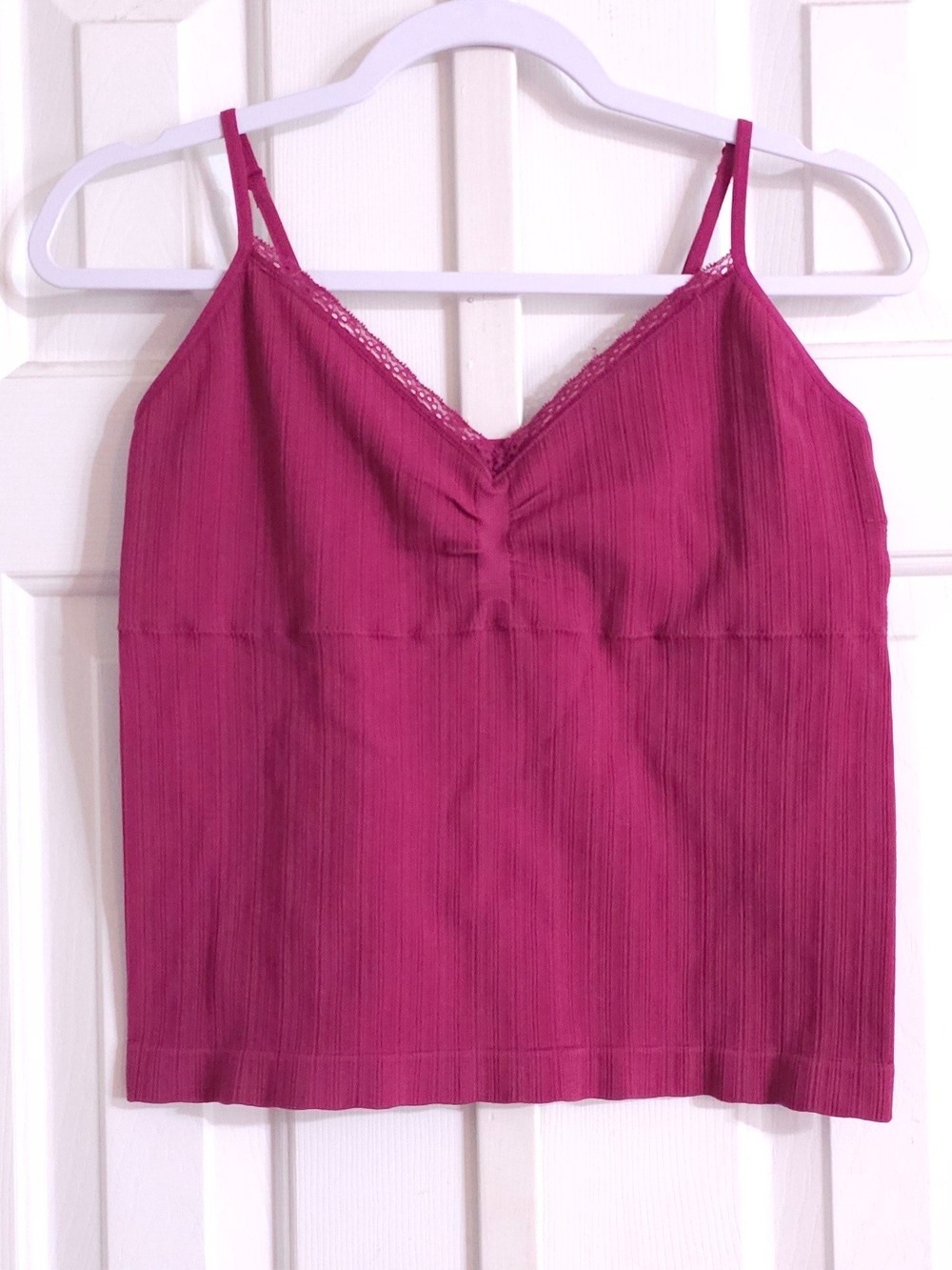 No Boundaries Cropped Ribbed Cami Size XL